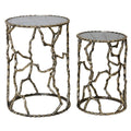 Stylecraft Branchwork Cylinder Nesting Accent Table Set Of 2