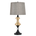 Stylecraft Callahan Table Lamp Madison Bronze Grey Shade