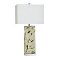 Stylecraft Ceramic Table Lamp Bali Cream White Shade