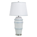 Stylecraft Ceramic Table Lamp Bexium Blue White Shade