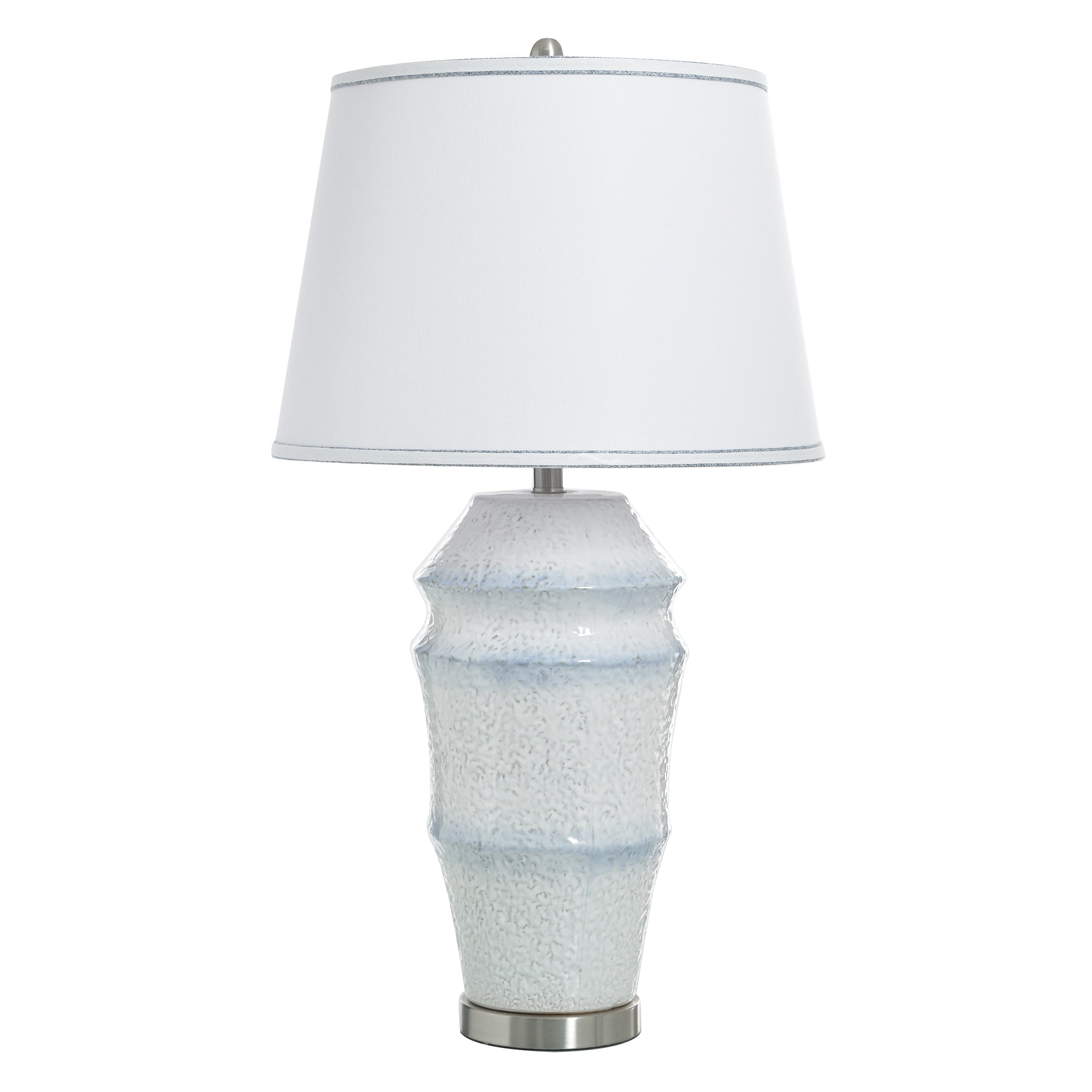 Stylecraft Ceramic Table Lamp Bexium Blue White Shade