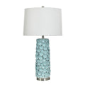 Stylecraft Ceramic Table Lamp Naha Blue White Shade