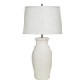 Stylecraft Ceramic Table Lamp Novac Cream Cream Shade