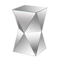 Crafted Mirror Pedestal Table