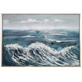 Stylecraft Crashing Hand Painted Canvas Wall Art 62 X 42