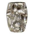 Stylecraft Crumple Form Decorative Vase Nickel Plated