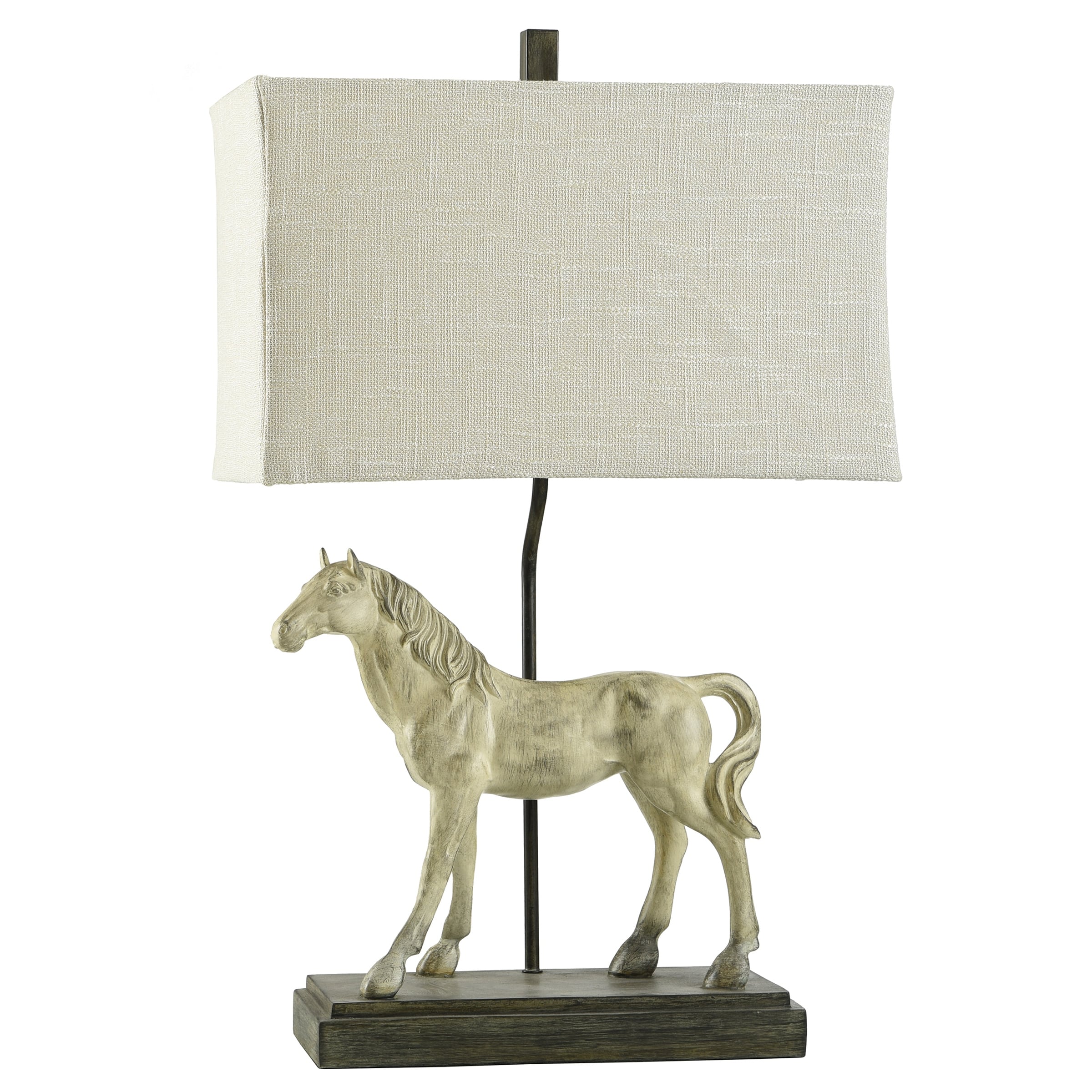 Dapple Gray Table Lamp Natural Linen Softback Fabric Shade