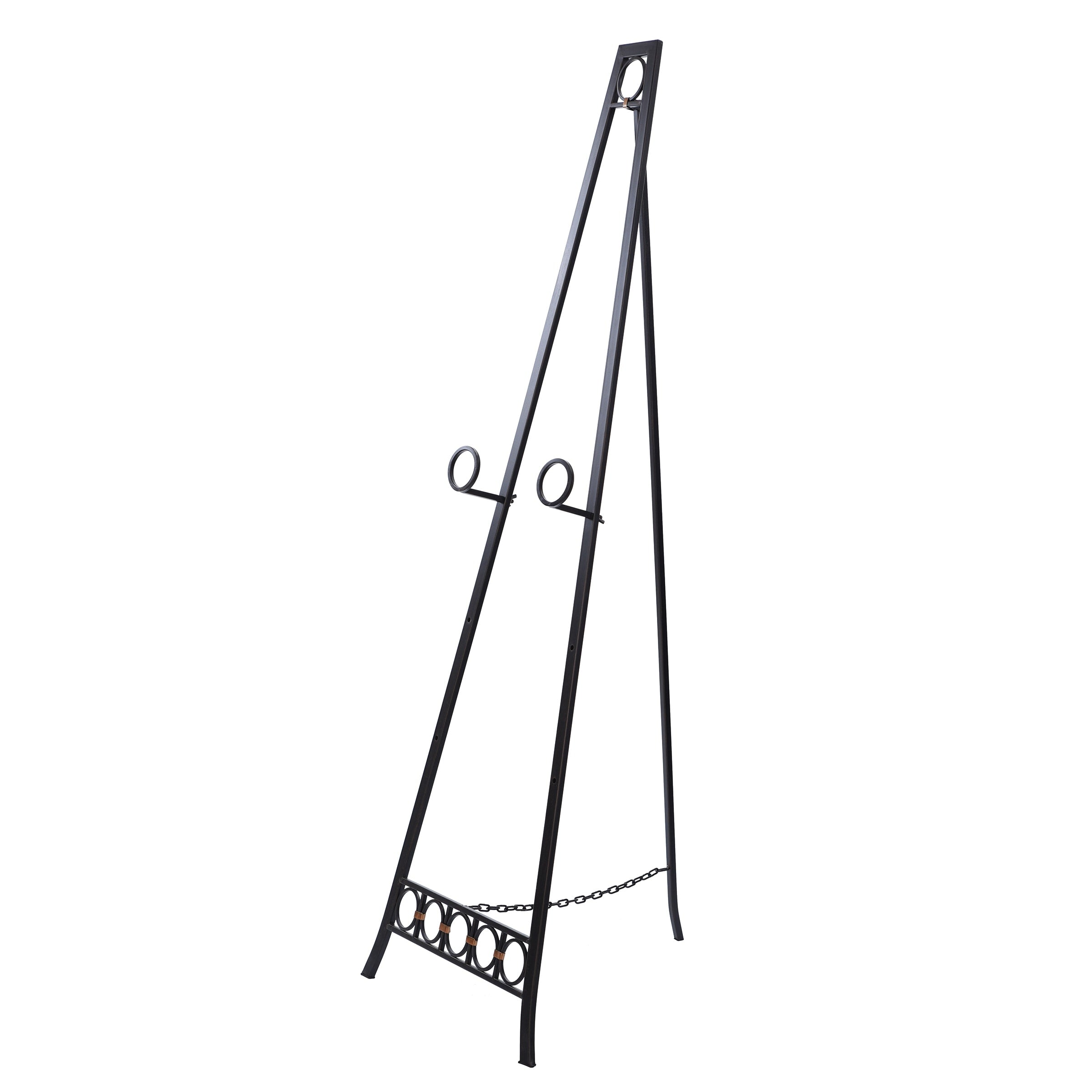 Dark Bronze Metal Adjustable Floor Easel