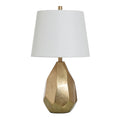 Declan Gold Table Lamp Brussels Off White Shade