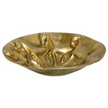 Stylecraft Equestrian Fractured Earth Decorative Bowl Antique Brass