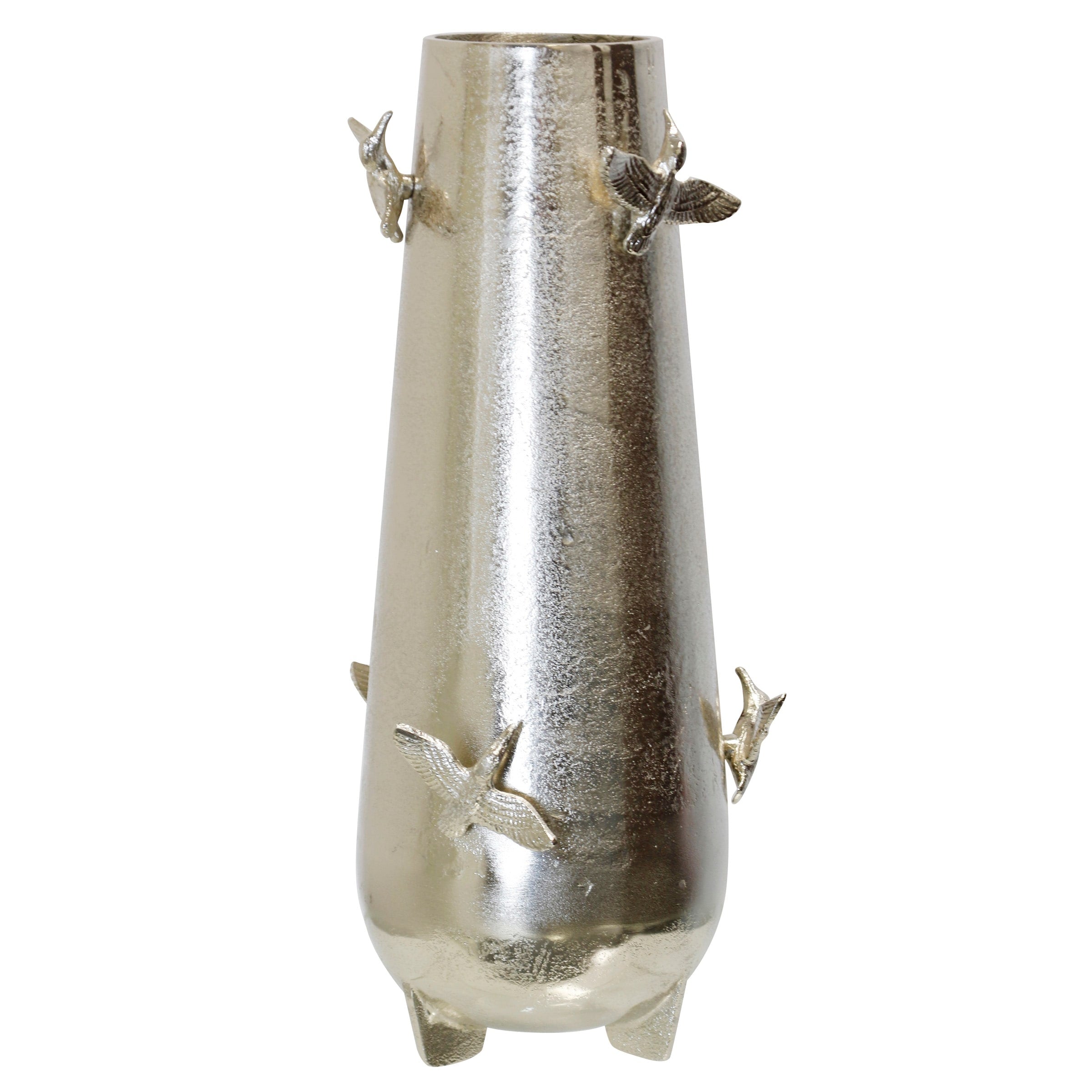 Stylecraft Flight Study Decorative Vase Nickel Plated