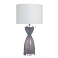 Stylecraft Glass Table Lamp Bilzen White Shade