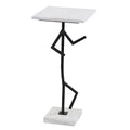Stylecraft Lineform Martini Accent Table White Black Right