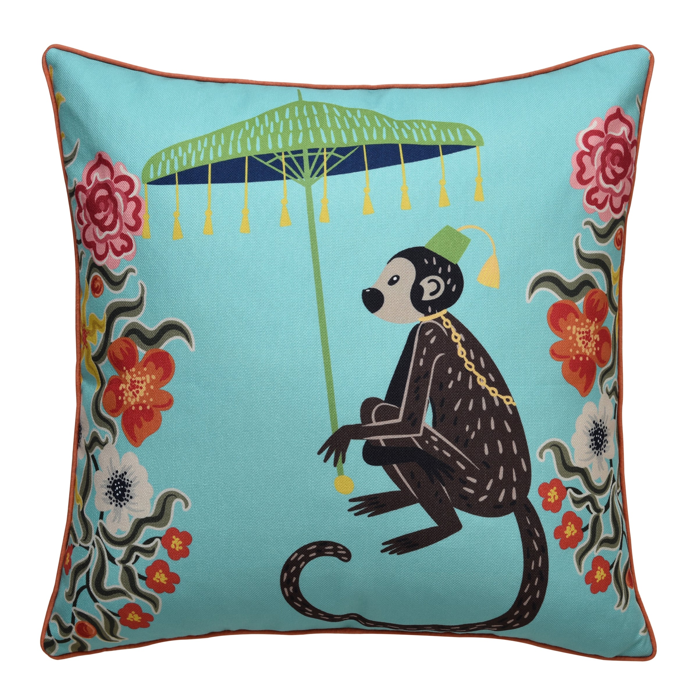 Stylecraft Maharaja Monkey Right Side Throw Pillow