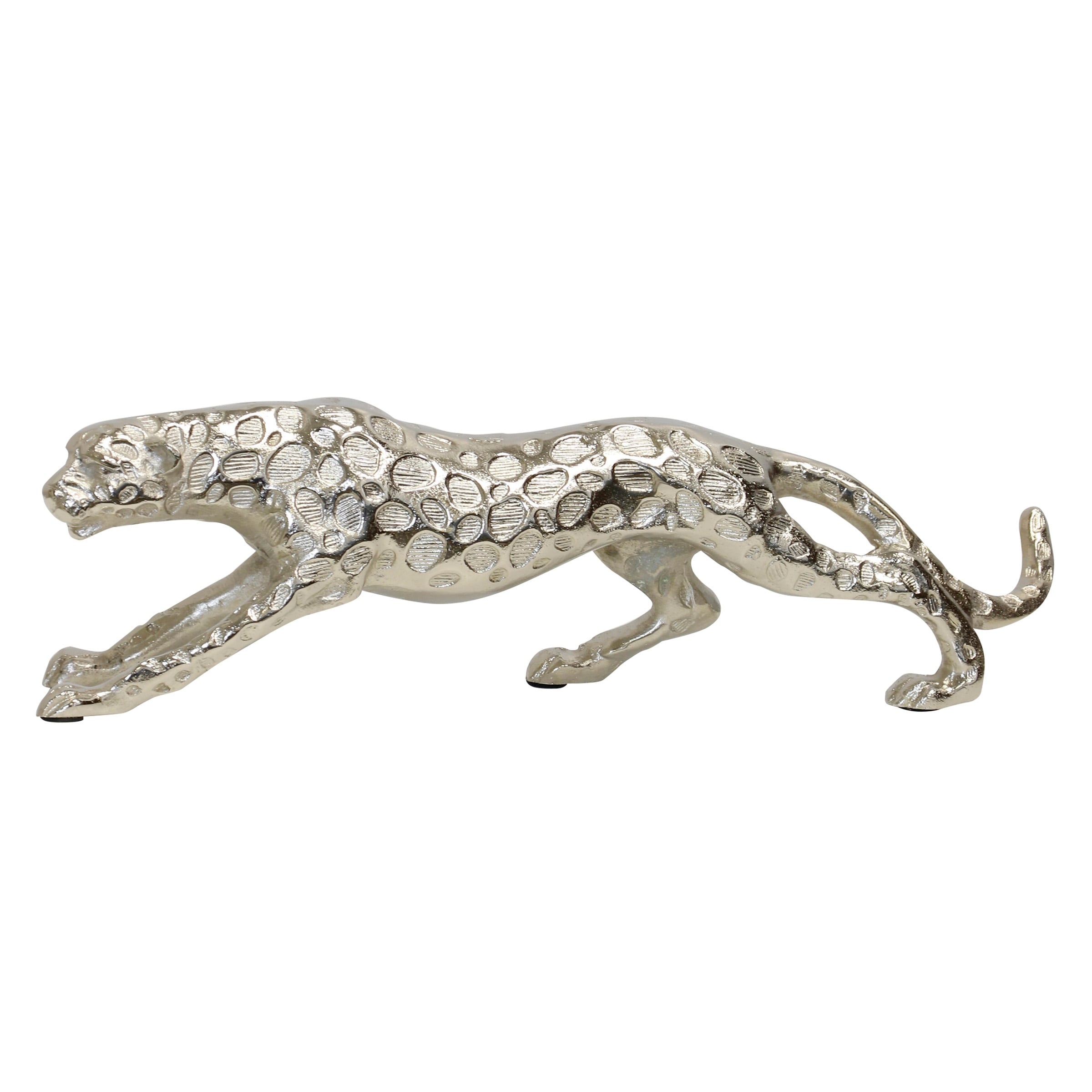 Stylecraft Menagerie Filigree Leopard Decorative Object Nickel Plated