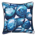 Stylecraft Norman Wyatt Home Pebble Stone Print Pillow Blue