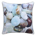 Stylecraft Norman Wyatt Home Pebble Stone Print Pillow White