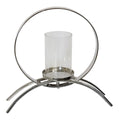 Stylecraft Orbit Halo Candle Holder Nickel Plated