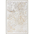 Stylecraft Palm Leaves Hand Painted Framed Canvas Wall Art 40 X 60