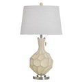 Stylecraft Poly Table Lamp Buzet Ivory White Shade