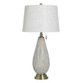 Stylecraft Poly Table Lamp Delnice Ivory White Shade