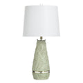 Stylecraft Poly Table Lamp Tropic Sage White Shade
