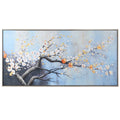 Stylecraft River Bloom Hand Painted Framed Canvas Wall Art 47 X 24