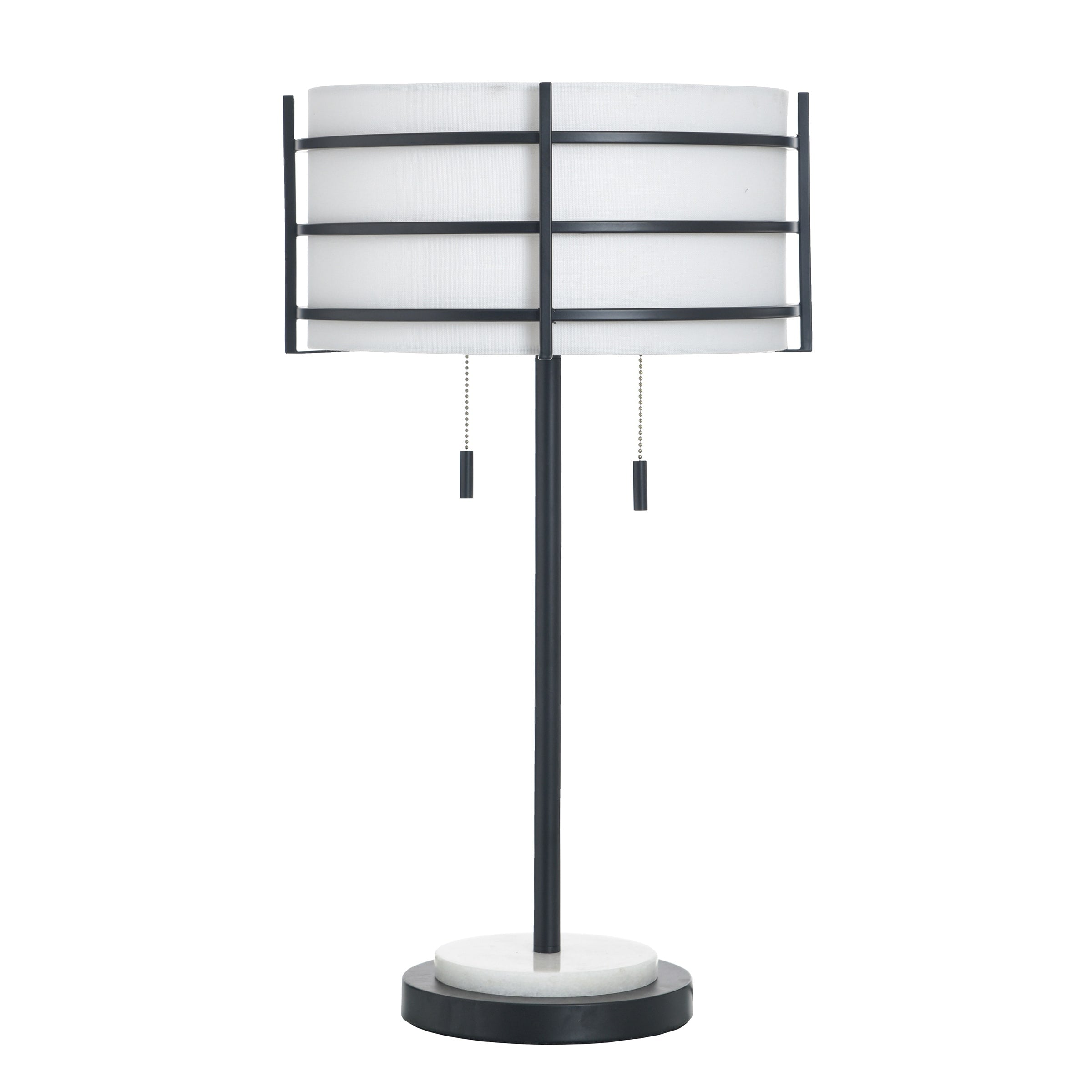 Stylecraft Royce Table Lamp Zammel White White Shade