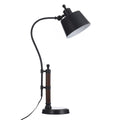 Russet Bronze Table Lamp Black Metal Shade