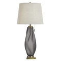 Stylecraft Smoke Milk Glass Table Lamp Izmir Smoke White Shade