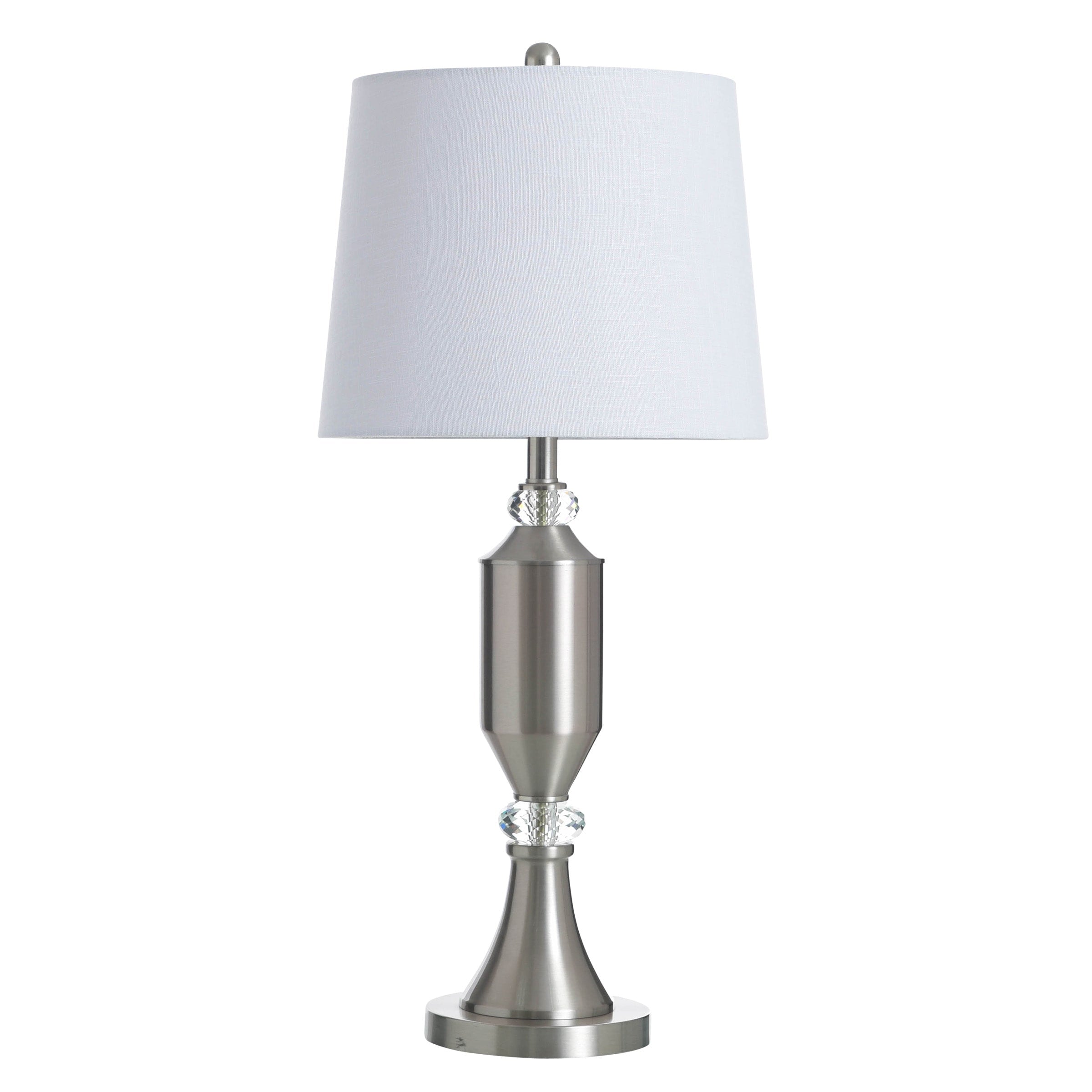 Stylecraft Steel Table Lamp Brushed Steel