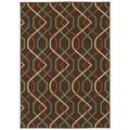 Stylehaven Lattice Brown Ivory Indoor Outdoor Area Rug 710X1010 710 X 1010
