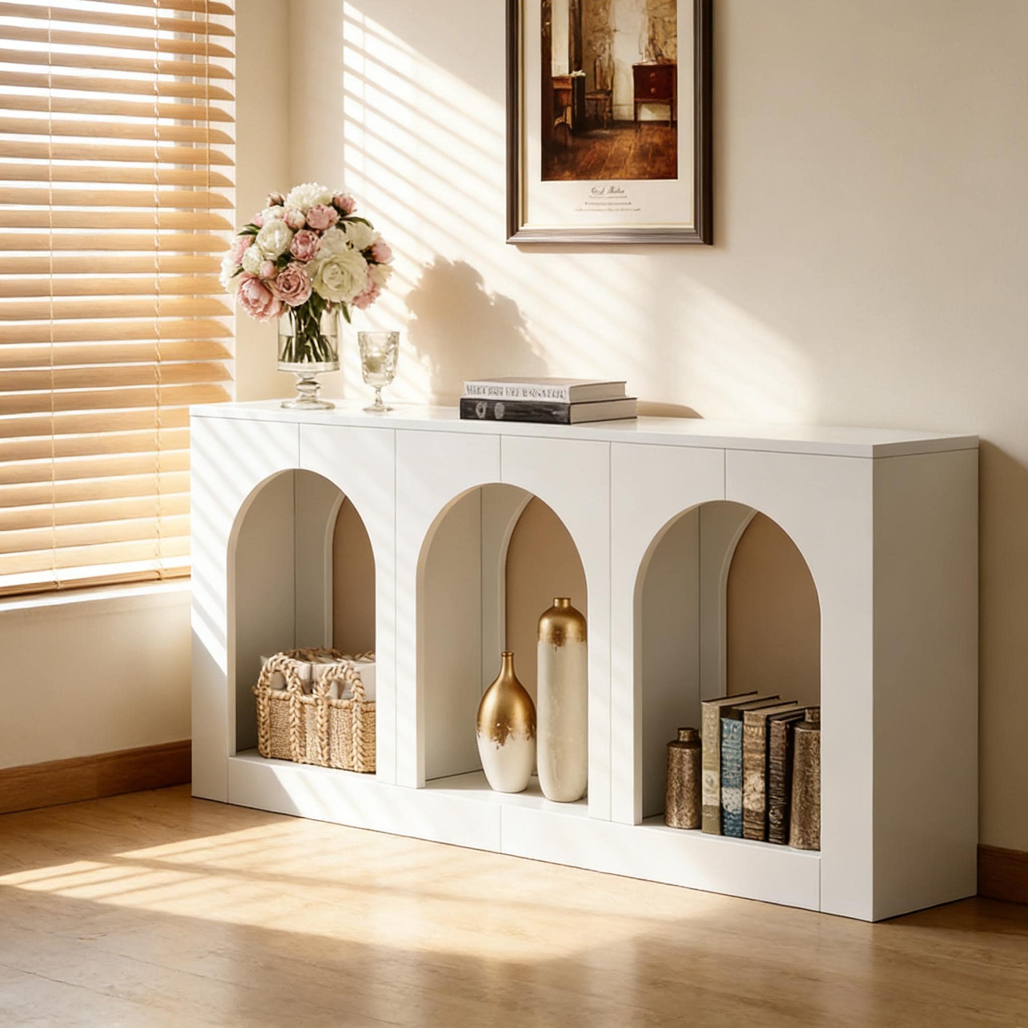 Stylish Arches Side Table Entryway Table Stable Console Table