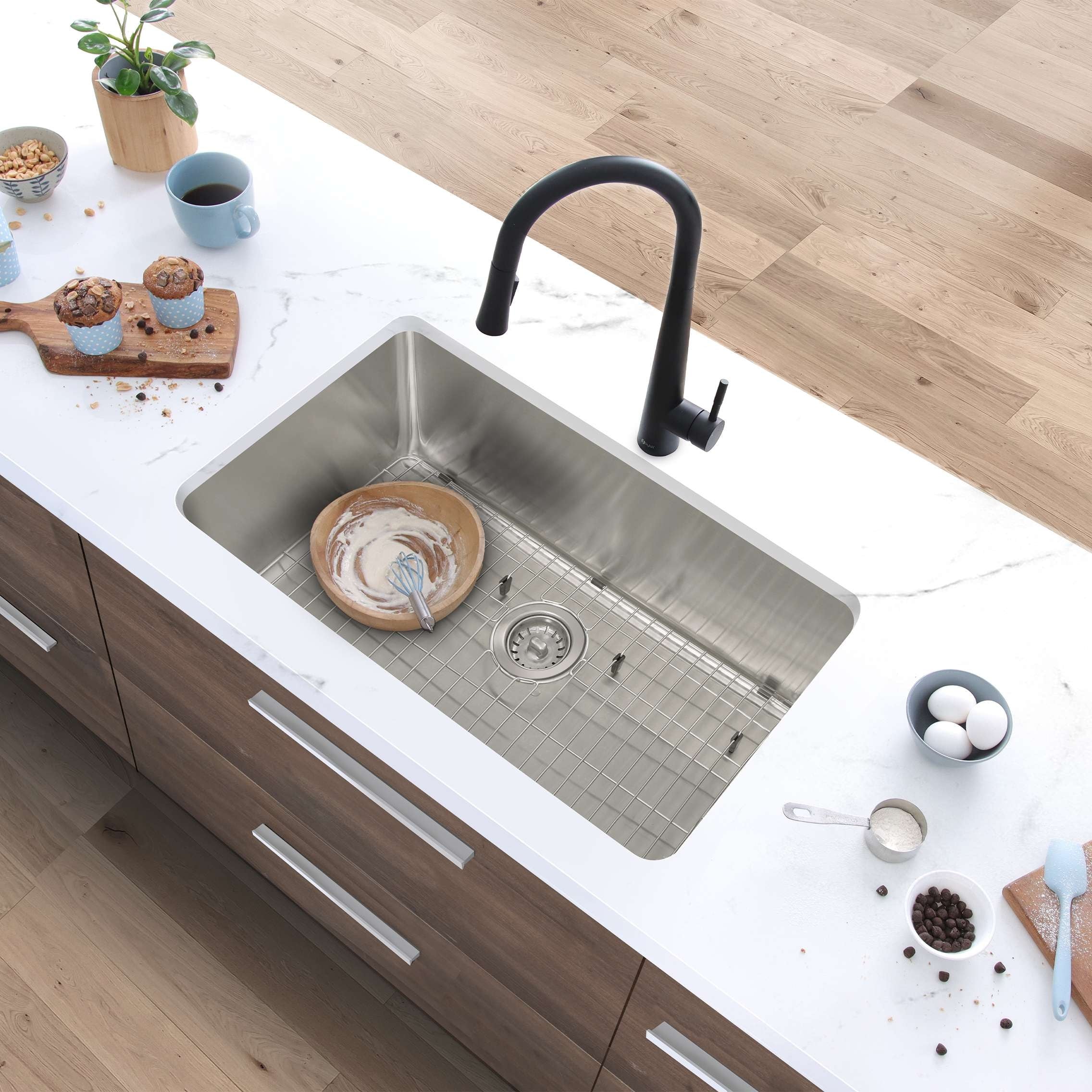 29 5 8 L X 17 3 4 W Undermount Or Drop In Stainless Steel Single Bowl Kitchen Sink 18 Gauge