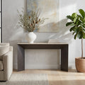 Metal Travertine Endtable Contemporary Sculptural Base 25 Bronze 24.75