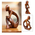 Suar Wood Alone Sculpture Handmade In Indonesia