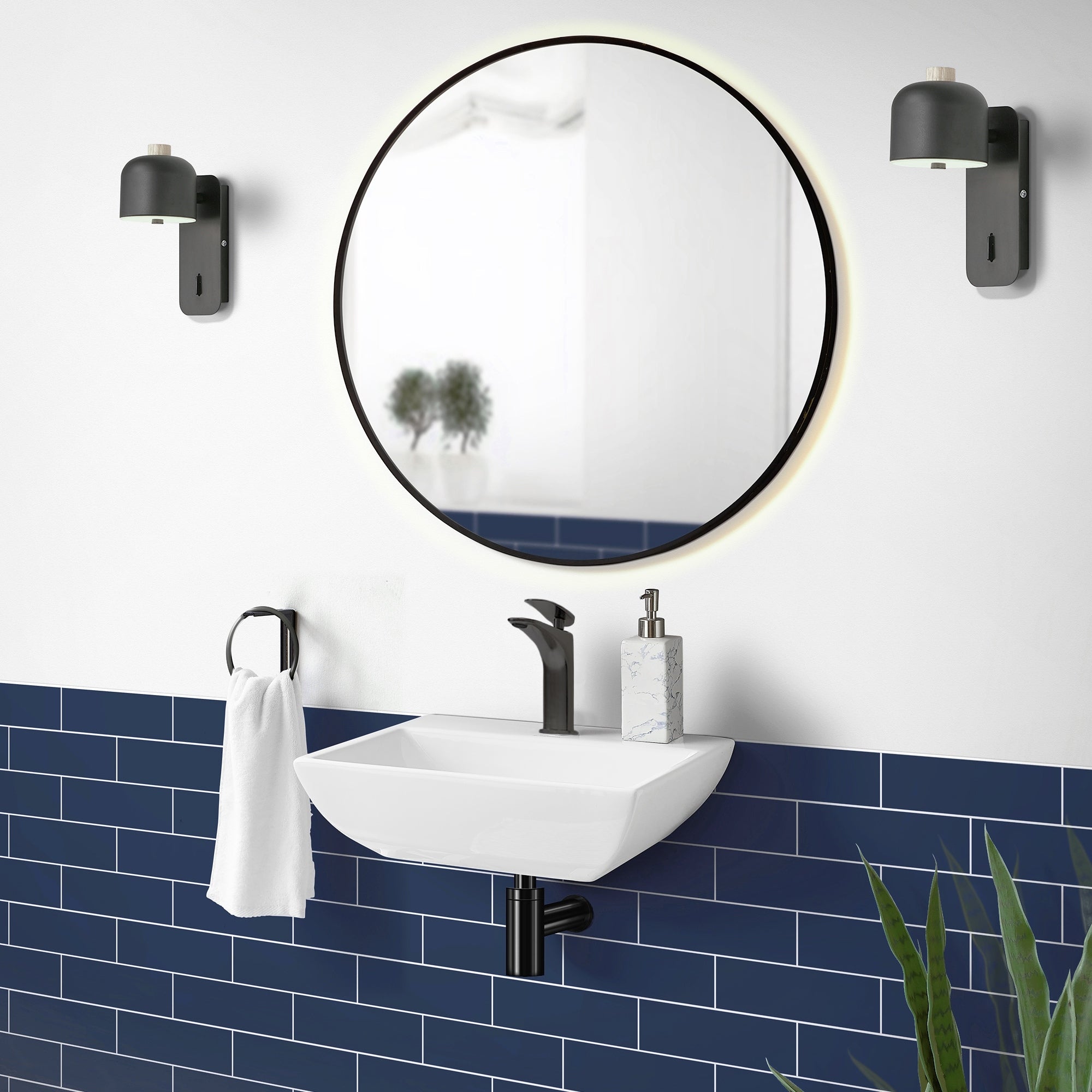 Voltaire Compact Ceramic Wall Hung Sink