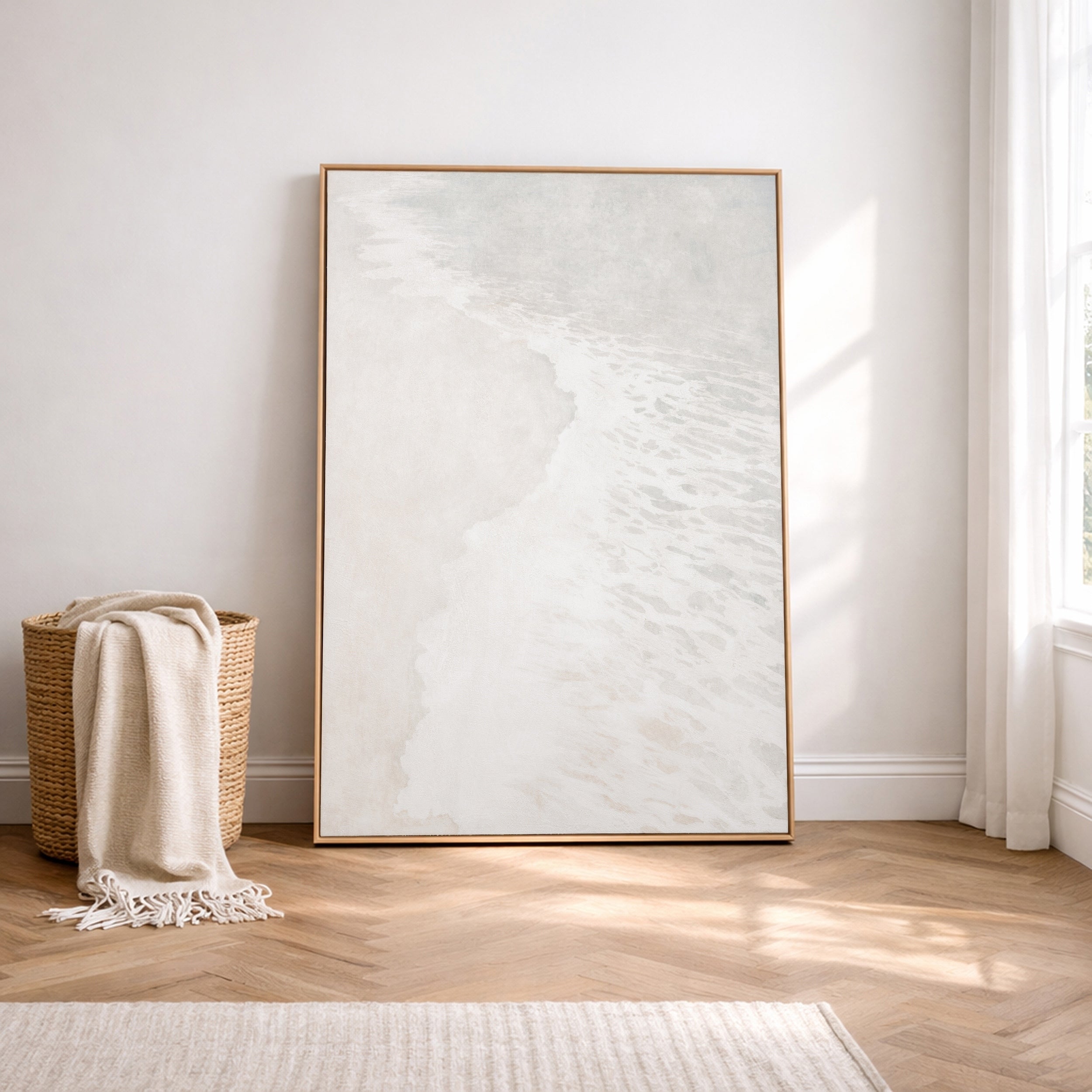 Subtle Interlude Hand Painted Canvas