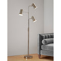 Homeglam Sudio 73 H 3 Lights Metal Floor Lamp.
