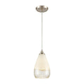 Sugarcoat 6 Inch Wide 1 Light Mini Pendant In Satin Nickel 6In W X 6In D X 11In H