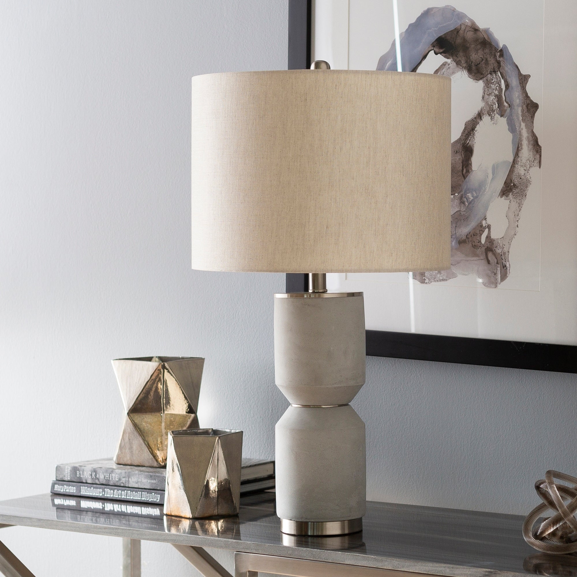 Sumi 27 In. Gray Transitional Table Lamp