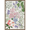 Summer Blossoms By Rushati Chowdhury Framed Canvas Wall Art