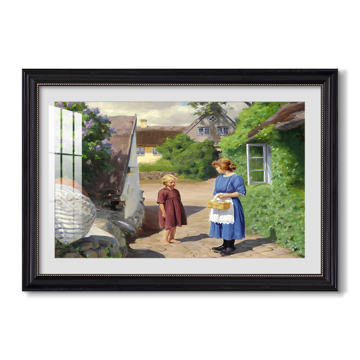 Summer Day In Jyllinge 1922 Hans Andersen Brendekilde Custom Framed Print