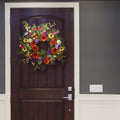Summer Garden Flowers With Monarch Butterflies Wreath 22