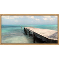 Summer Pier By Danny Singh Framed Canvas Wall Art Print