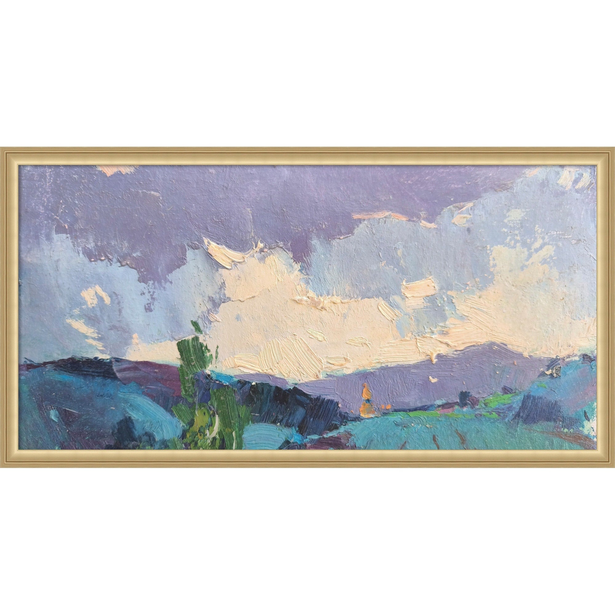 Summer Smerekovo By Alexander Shandor Framed Mounted Canvas Wall Art Print
