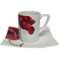 Summer Sun Espresso Cup 3Oz Saucer 4.5 Set Of 6