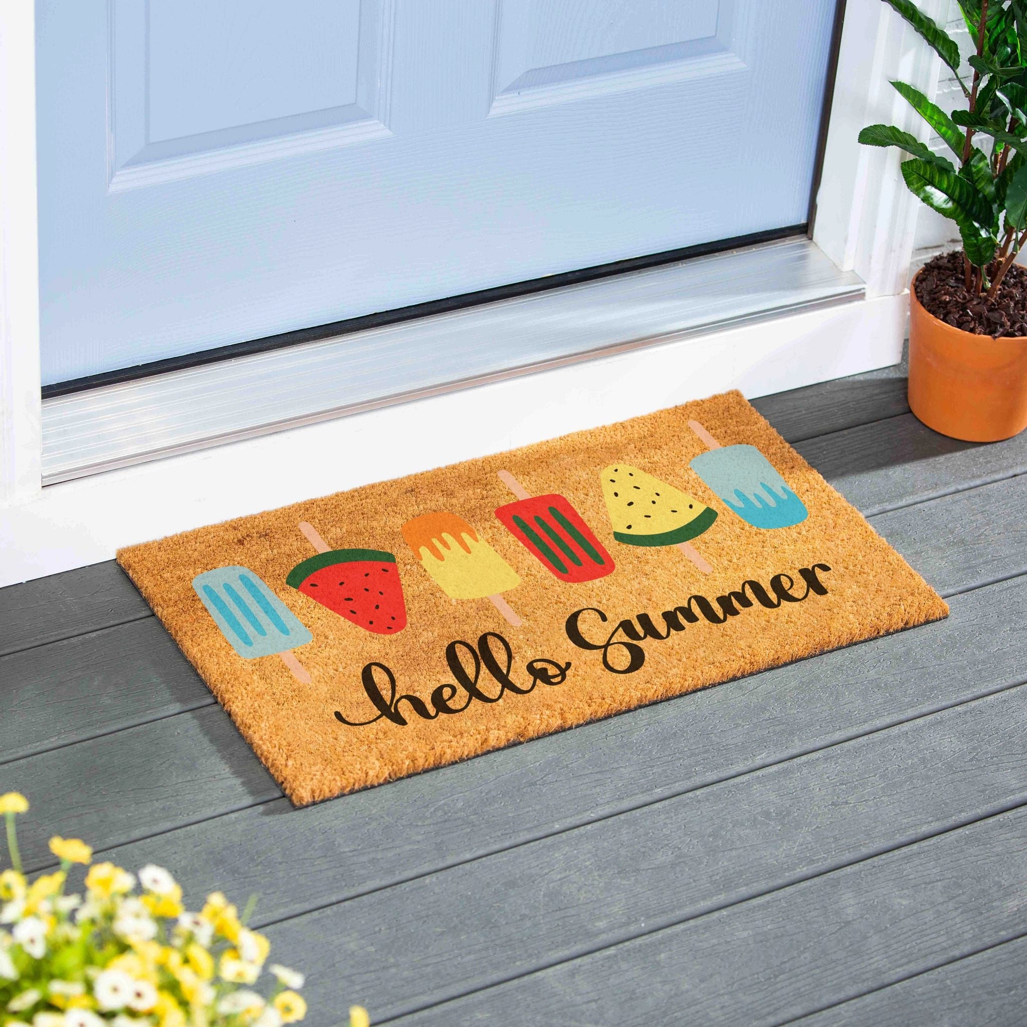 Summer Treats Coir Door Mat 30 X 18 30 X 18