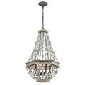 Summerton 18 Inch Wide 4 Light Chandelier In Washed Gray