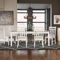 Summerville Soft White Wash And Grey 7 Piece Rectangular Table Set